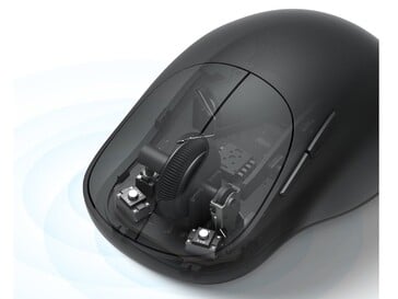 Uma nova roda de rolagem, mais larga e revestida de silicone. (Fonte da imagem: Xiaomi China)