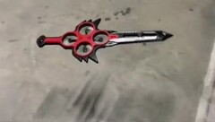 Uma imagem do drone semelhante a uma espada pairando no ar (Fonte da imagem: Wooden-Journalist902 via Reddit, captura de tela)