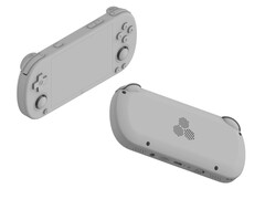 O chamado TrimUI Smart Pro Mini parece estar pronto para rivalizar com o Anbernic RG40XX H. (Fonte da imagem: via Baidu - editado)