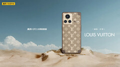O smartphone &quot;Realme x LV&quot;. (Fonte: Cosmic Ultra Machine via Weibo)