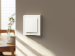 O H2 EU Shutter Switch da Aqara (na foto) foi lançado na Europa. (Fonte da imagem: Aqara)