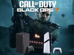 Banner de Call of Duty: Black Ops 7 com os consoles PS5 e Xbox (Fonte da imagem: captura de tela, Call of Duty YouTube com edições)