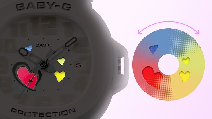 O relógio Casio G-Shock BGA-10-7A tem um design que muda de cor. (Fonte da imagem: Casio)