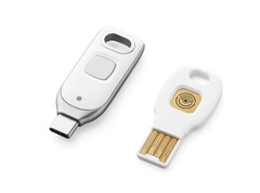 O novo Titan Security Key do Google pode armazenar até 250 chaves de acesso em um pendrive USB-C. (Imagem: Google)