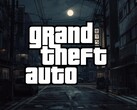 Logotipo do Grand Theft Auto em um fundo de Tóquio (Fonte da imagem: Rockstar Games com edições)