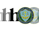 Logotipo da Hims and Hers com o logotipo da FTC