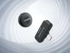O Insta360 Mic Air pode ser conectado diretamente a câmeras Insta360 selecionadas. (Fonte da imagem: Insta360)