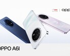 O Oppo A6L está disponível nas cores branca, azul e rosa (Fonte da imagem: Oppo)