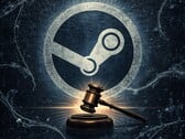 O banner do processo antitruste da Valve é exibido