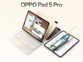 A Oppo venderá o Pad 5 Pro com um acessório de teclado flutuante que imita o iPad Pro.