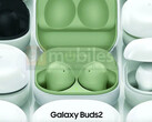 Um novo renderizador Galaxy Buds2. (Fonte: 91Mobiles)