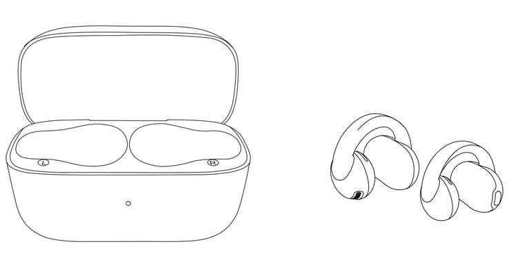 Um esboço dos fones de ouvido Anker soundcore C50i. (Fonte da imagem: AnkerInsider)