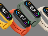 O Mi Band 7 deve ser lançado em várias cores, Mi Band 6 fotografado. (Fonte da imagem: Xiaomi)