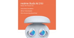 Um teaser do Buds Air 2 Neo. (Fonte: Realme)