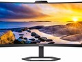 A Philips 34E1C5600HE tem uma webcam compatível com o Windows Hello, entre outras características. (Fonte da imagem: Philips)