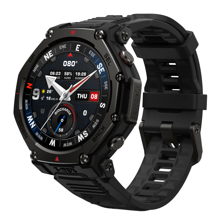 O smartwatch Amazfit T-Rex 3 Pro 44 mm Tactical Black. (Fonte da imagem: Amazfit)