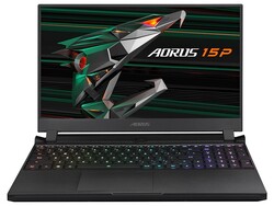 Em revisão: Aorus 15P YD. Dispositivo de teste fornecido por: Gigabyte Alemanha