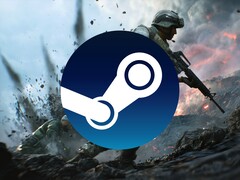 Banner do Battlefield 2042 mostrado com o logotipo do Steam (Fonte da imagem: Steam com edições)