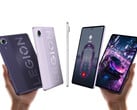 O Legion Y700 Infinite tem lançamento previsto para 25 de agosto de 2026 na China. Na foto: uma imagem promocional do design do tablet.