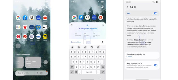 O vazamento do One UI 9 destaca o recurso 'Ask AI' (Pergunte à IA)