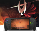 Arte promocional mostrando o Xbox ROG Ally X rodando Hollow Knight: Silksong (fonte da imagem: Xbox)