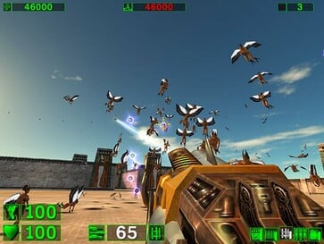 Na foto: uma captura de tela do jogo Serious Sam Classic: The First Encounter.