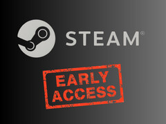 Banner mostrando o logotipo do Steam com o selo de acesso antecipado (Fonte da imagem: Steam com edições)