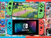 O conceito Nintendo Switch 2 (Pro) da ZONEofTECH acima do console Switch original. (Fonte da imagem: Nintendo/ZONEofTECH/Destructoid - editado)