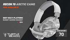 O novo fone de ouvido Arctic Camo. (Fonte: Turtle Beach)