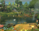 Tales of the Shire envolve atividades cotidianas: pesca, jardinagem, coleta de ingredientes, culinária, decoração e amizade com outros Hobbits. Na foto, uma captura de tela oficial do jogo. (Fonte da imagem: Steam)
