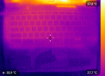 Desenvolvimento de calor - Topo (ocioso)