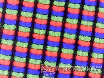 Subpixels RGB foscos com granulação mínima