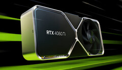 A RTX 4060 Ti mostrada em sua versão Founders Edition. (Fonte da imagem: NVIDIA via VideoCardz)