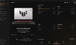 Modos de desempenho do Armoury Crate