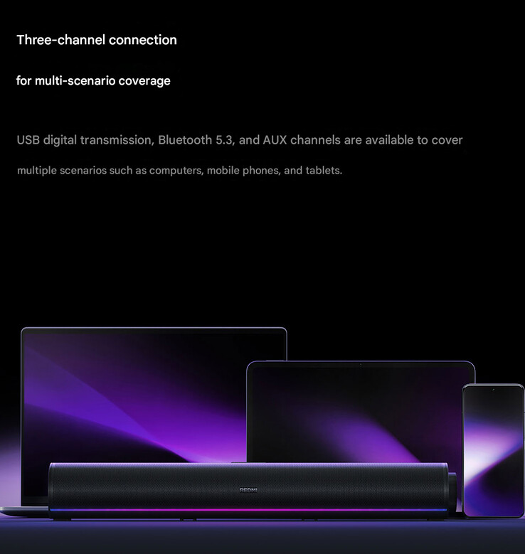 Modos de conectividade do Redmi Desktop Speaker 2 Pro (Fonte da imagem: Xiaomi - tradução automática)