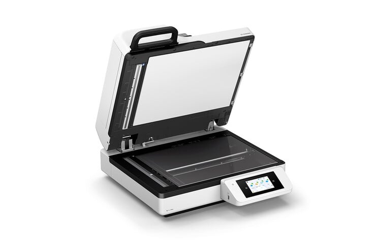 O scanner de documentos DS61000WN é compatível com o Alimentador Automático de Documentos (ADF) com capacidade para até 150 páginas
