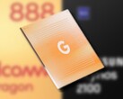 O Google Tensor pode se segurar bem contra a Qualcomm Snapdragon 888 e Samsung Exynos 2100 em desempenho single-core. (Fonte de imagem: Google/Qualcomm/Samsung - editado)