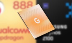 O Google Tensor pode se segurar bem contra a Qualcomm Snapdragon 888 e Samsung Exynos 2100 em desempenho single-core. (Fonte de imagem: Google/Qualcomm/Samsung - editado)