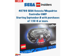 Um suposto vazamento mostrando a réplica em LEGO de um controle do SEGA Genesis (fonte da imagem: Itavix bricks Instagram)