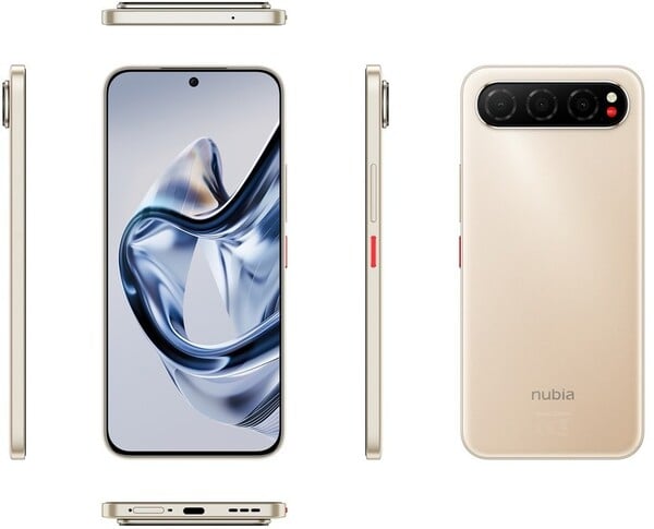 Renderização vazada mostrando todos os lados do Nubia Air. (Fonte da imagem: Evan Blass)