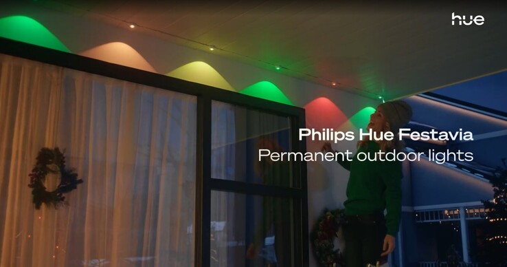A Philips Hue Festavia Permanent Outdoor Lights. (Fonte da imagem: Philips Hue)