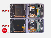 O Galaxy Z Flip4 se assemelha ao seu predecessor tanto externamente como internamente. (Fonte de imagem: PBKreviews)