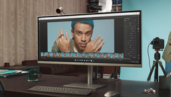 O computador desktop HP Envy de 34 polegadas All-in-One apresenta um RTX 3080, não um RTX 3080 SUPER. (Fonte de imagem: HP)