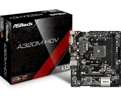 O Ryzen 9 5900X foi mostrado rodando em um ASRock A320 HDV (Fonte de imagem: ASRock)