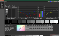 Escala de cinza antes da calibração