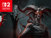 Arte da capa de Diablo 4 com o logotipo do Nintendo Switch 2 (editada no Canva).