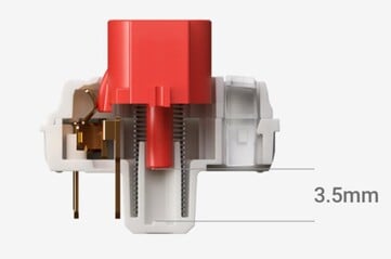 Os switches NuPhy Air75 v3 têm um curso de tecla estendido de 3,5 mm. (Fonte da imagem: NuPhy)