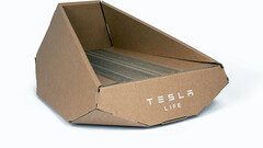 Caixa de areia para gatos em forma de caminhão cibernético (imagem: Tesla)