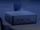 O VM61 pode ser alimentado por meio de uma porta USB-C. Na imagem: uma foto promocional mostrando a parte frontal do mini PC.