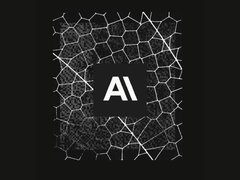 Uma ilustração do site da Anthropic com o logotipo da Anthropic na parte superior.